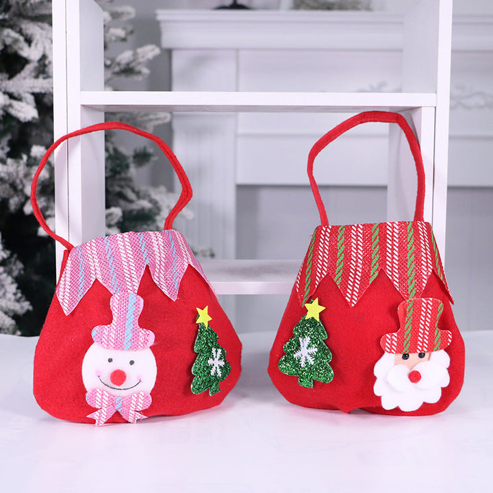 Reusable Christmas Gift Bags for Santa & Snowman Duo