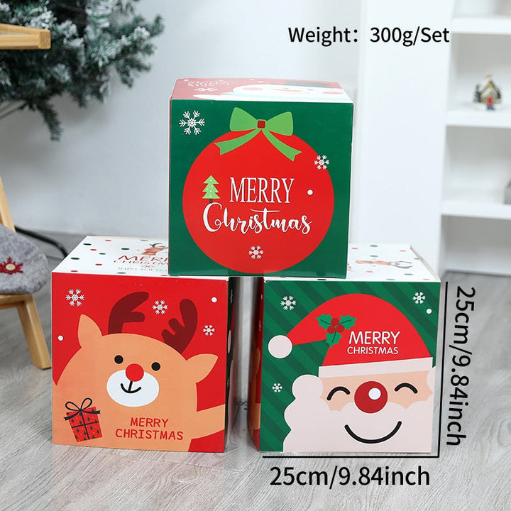 25 cm Christmas Gift Boxes for Colorful Festive Displays