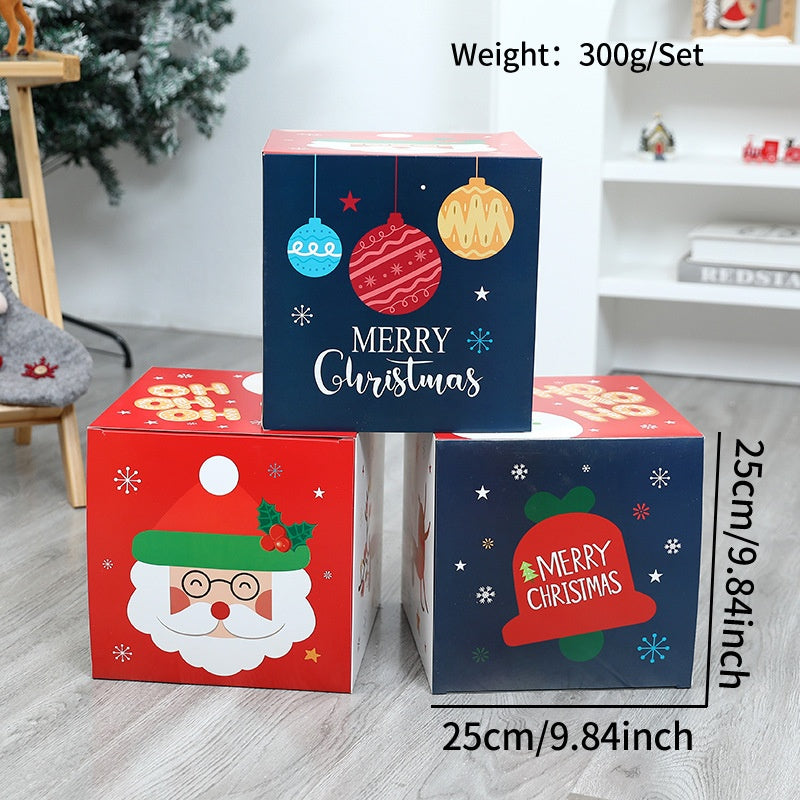 25 cm Christmas Gift Boxes for Colorful Festive Displays
