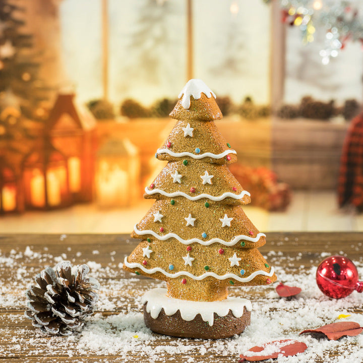 Gingerbread Christmas Tree Tabletop Holiday Decoration