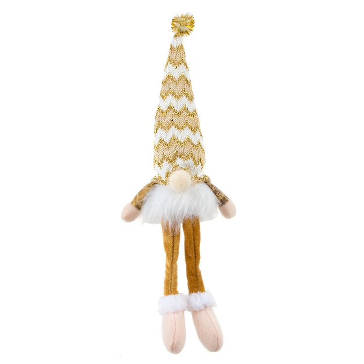 Gold Christmas Gnome Decoration for Elegant Mantels