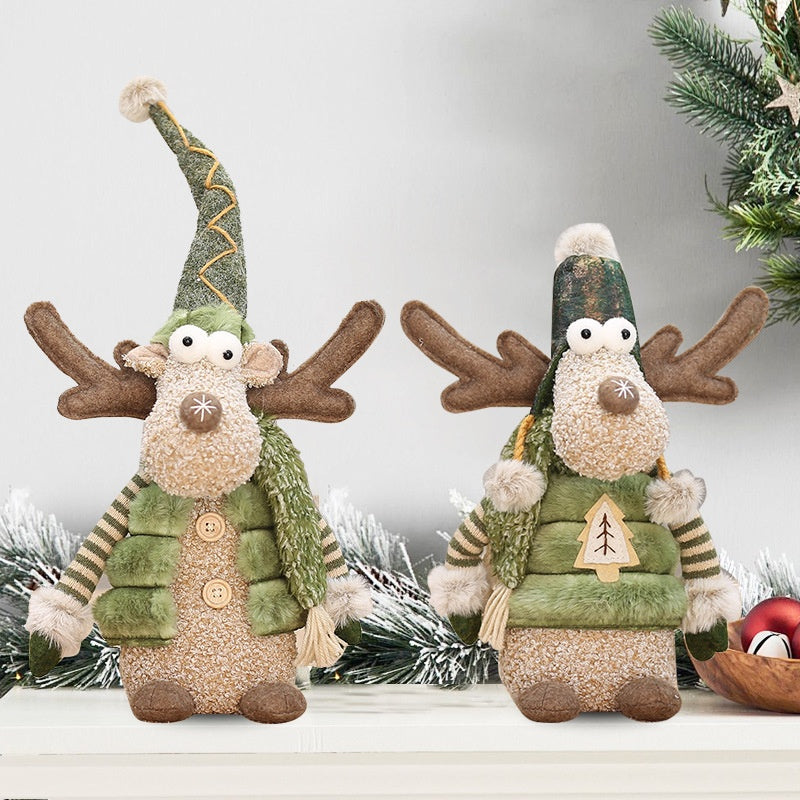 Christmas Reindeer Figurine for Cozy Holiday Displays