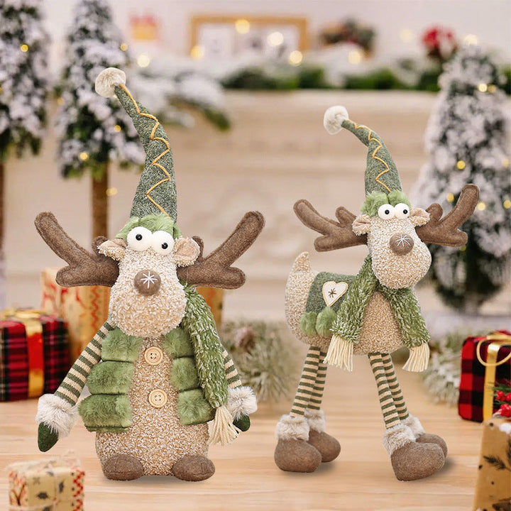 Christmas Reindeer Figurine for Cozy Holiday Displays