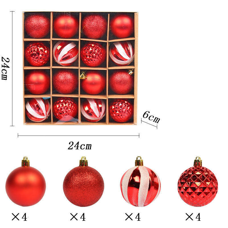 Christmas Bauble Set 6cm Colorful Tree Ornament Set