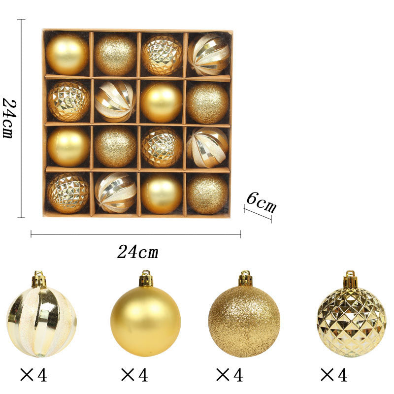 Christmas Bauble Set 6cm Colorful Tree Ornament Set