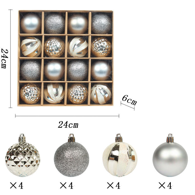 Christmas Bauble Set 6cm Colorful Tree Ornament Set
