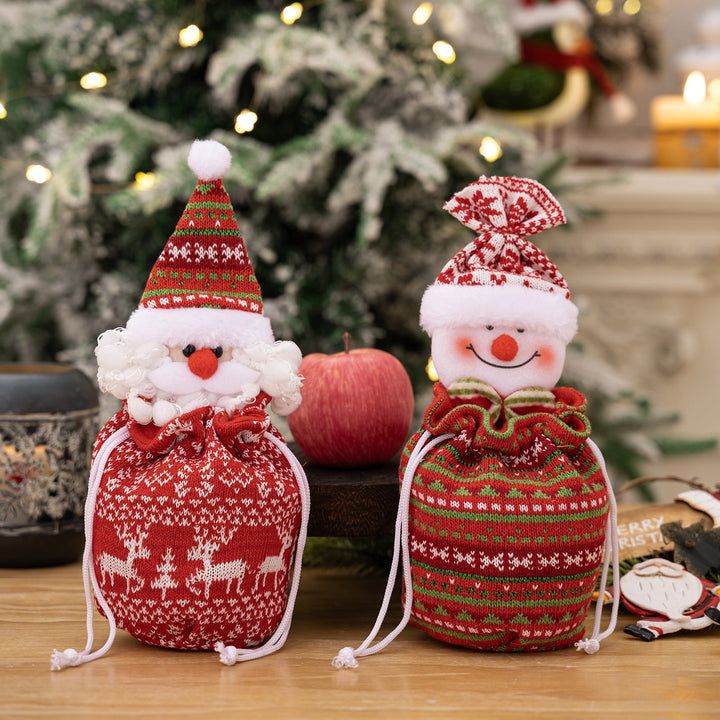 Christmas Knitted Gift Bags for Festive Small Gifts