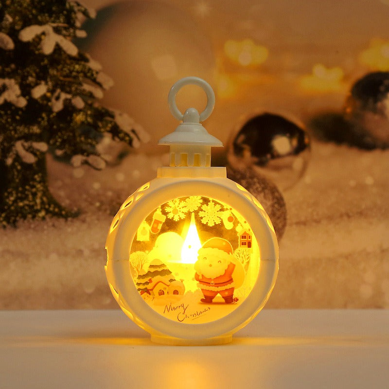 Christmas LED Lantern for Cozy Holiday Window Glow