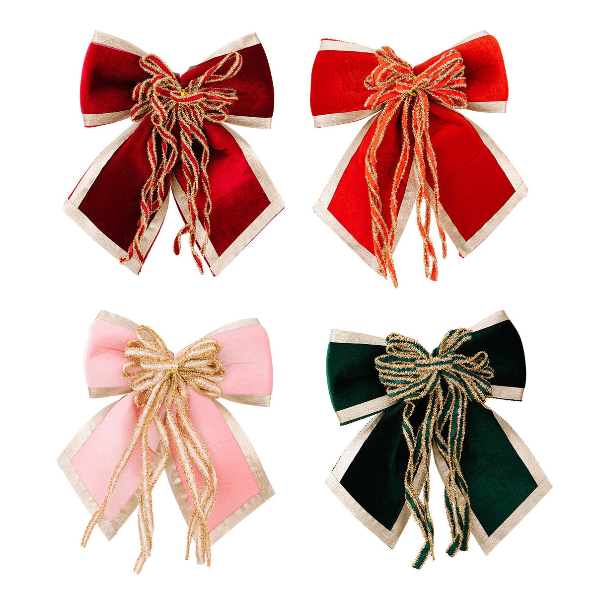 Velvet Christmas Bow for Elegant Holiday Tree Displays