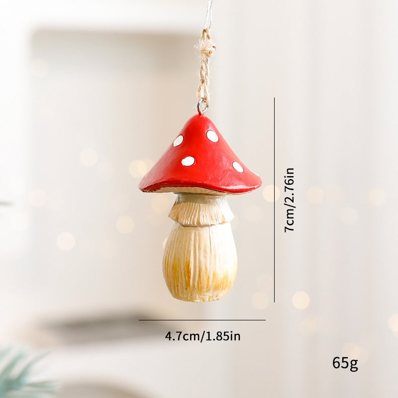 Christmas Mushroom Ornaments for Woodland Tree Charm Decor