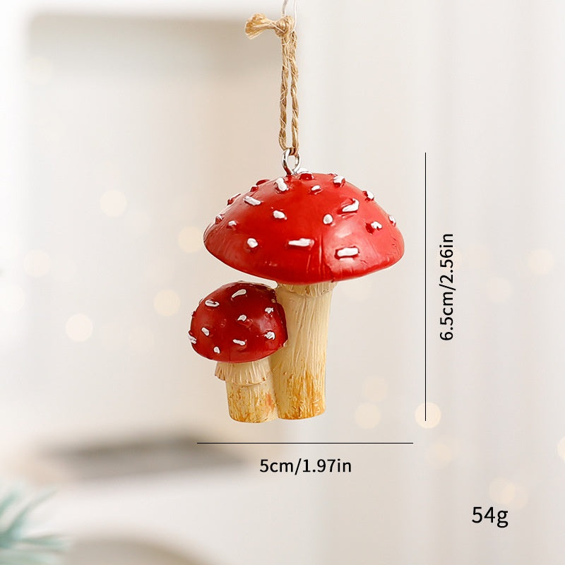 Christmas Mushroom Ornaments for Woodland Tree Charm Decor