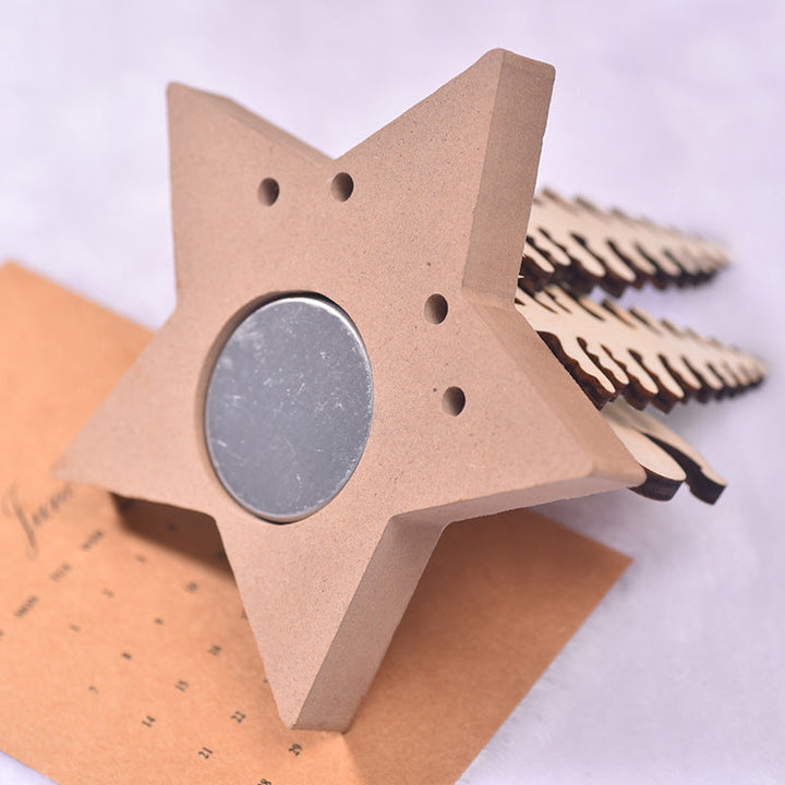 Christmas Wooden Candle Holder for Cozy Table Decor