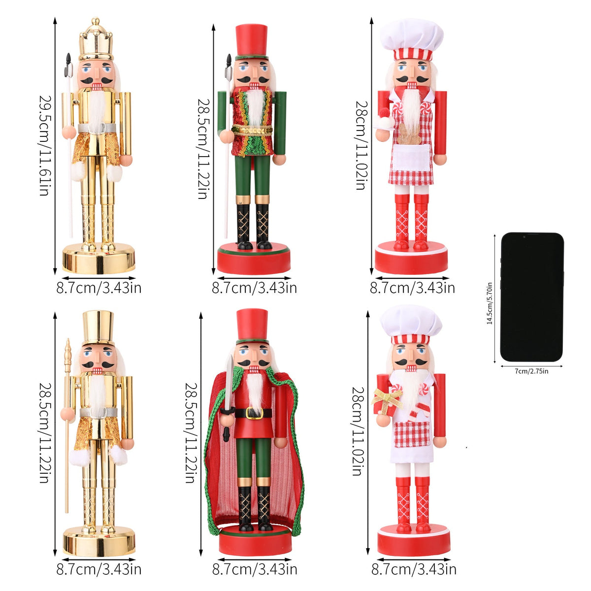 Light-Up Nutcracker Soldier Christmas Decoration Figure