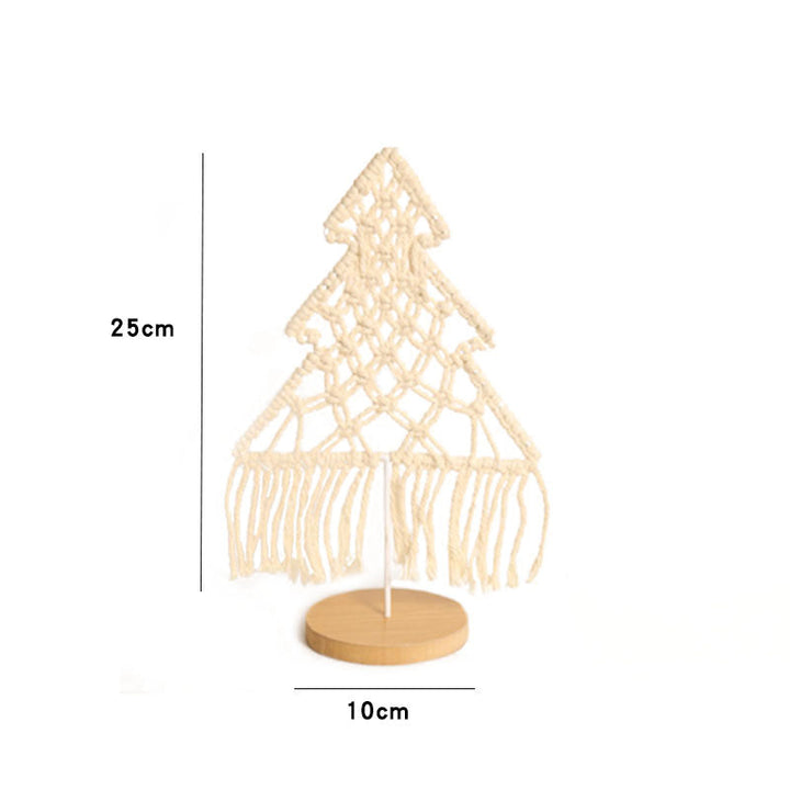 Handwoven Christmas Tree Ornament for Cozy Tables