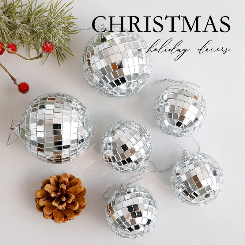 Christmas Mirror Ball Ornaments for Festive Sparkle