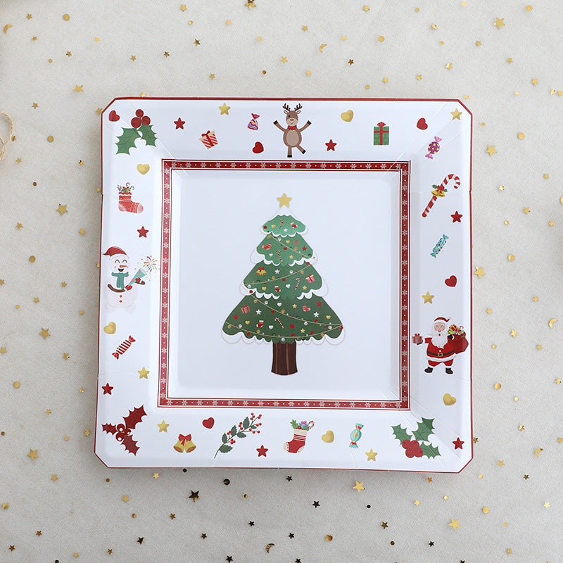 Christmas Party Tableware Set for Festive Holiday Tables