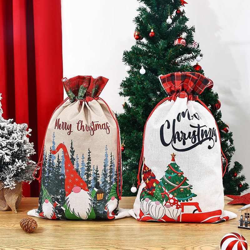 Christmas Gift Bags - Reusable Drawstring Gift Set