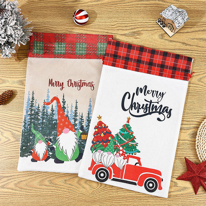 Christmas Gift Bags - Reusable Drawstring Gift Set