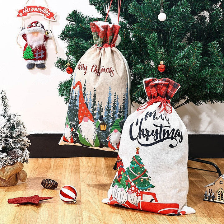 Christmas Gift Bags - Reusable Drawstring Gift Set