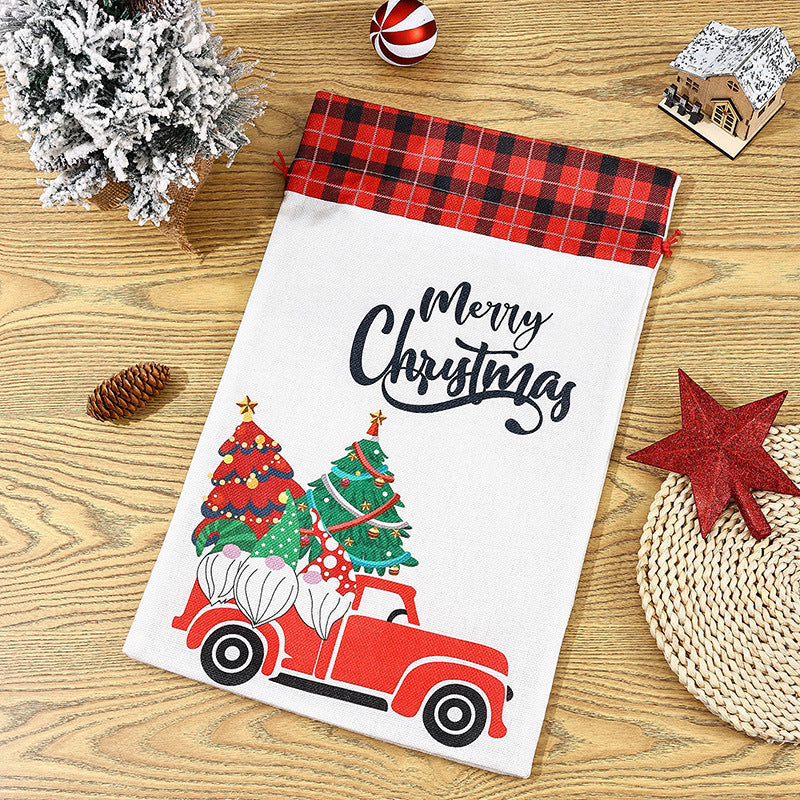 Christmas Gift Bags - Reusable Drawstring Gift Set