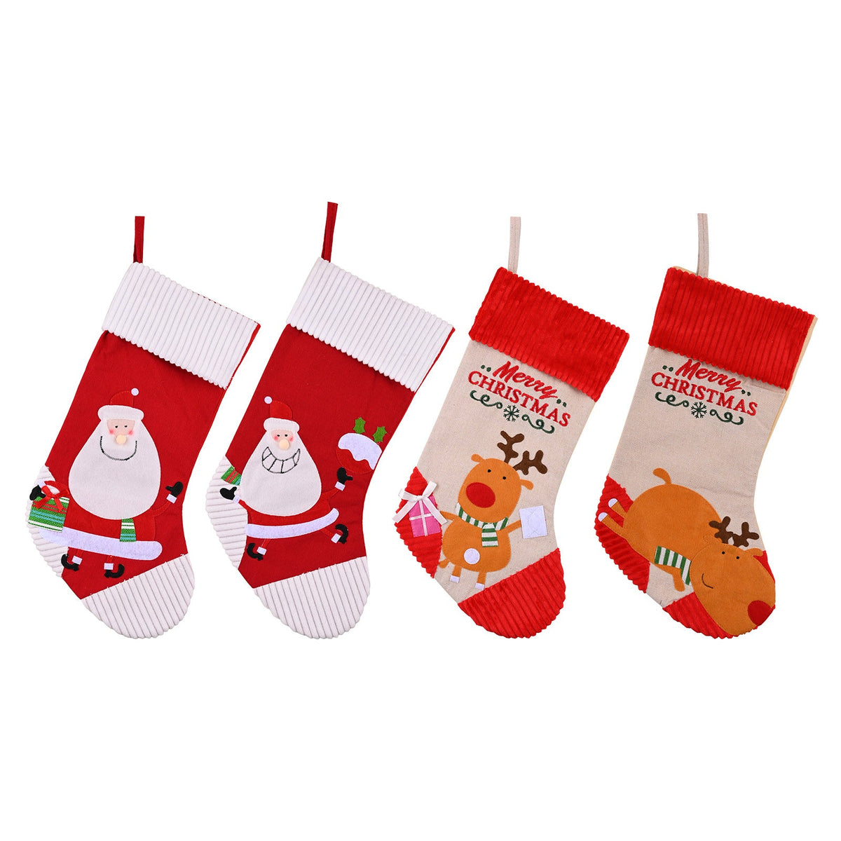 Christmas Stocking Set for Festive Family Mantel Decor