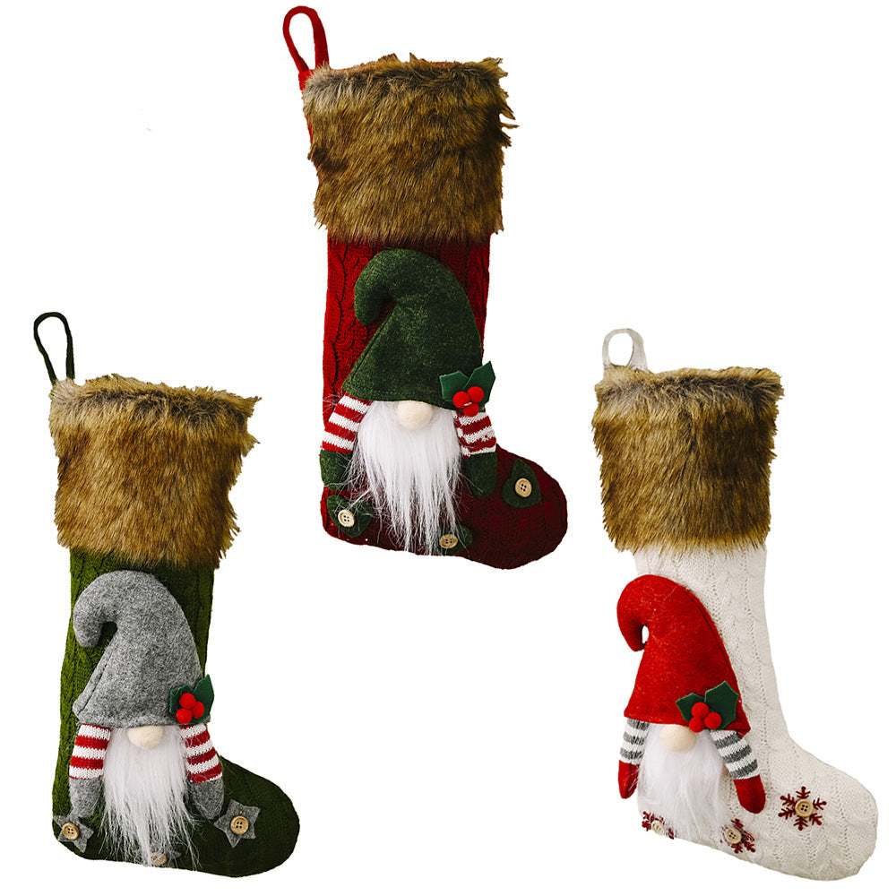 Gnome Christmas Stockings for a Cozy Holiday Mantel