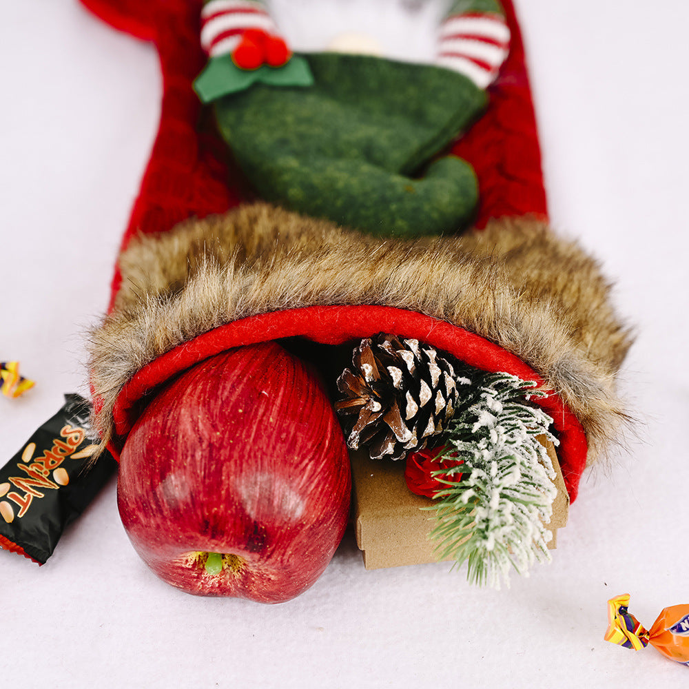 Gnome Christmas Stockings for a Cozy Holiday Mantel