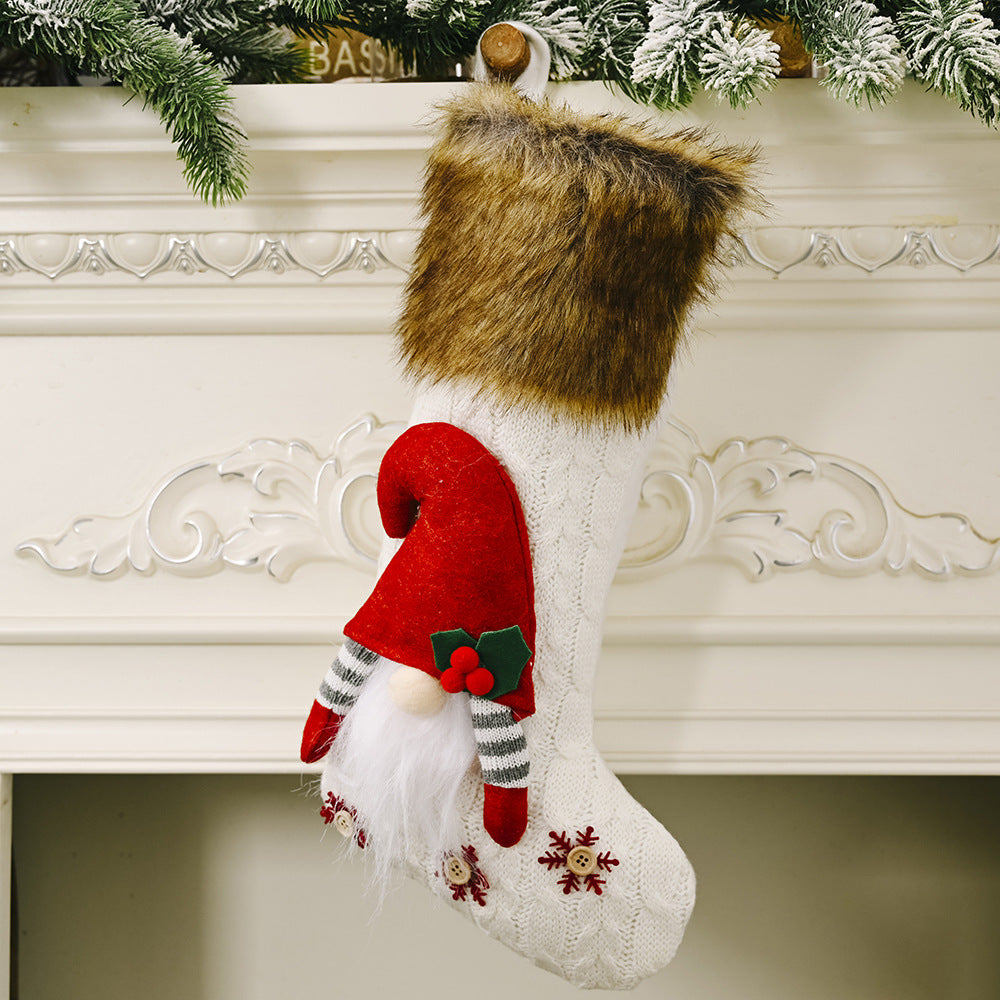 Gnome Christmas Stockings for a Cozy Holiday Mantel