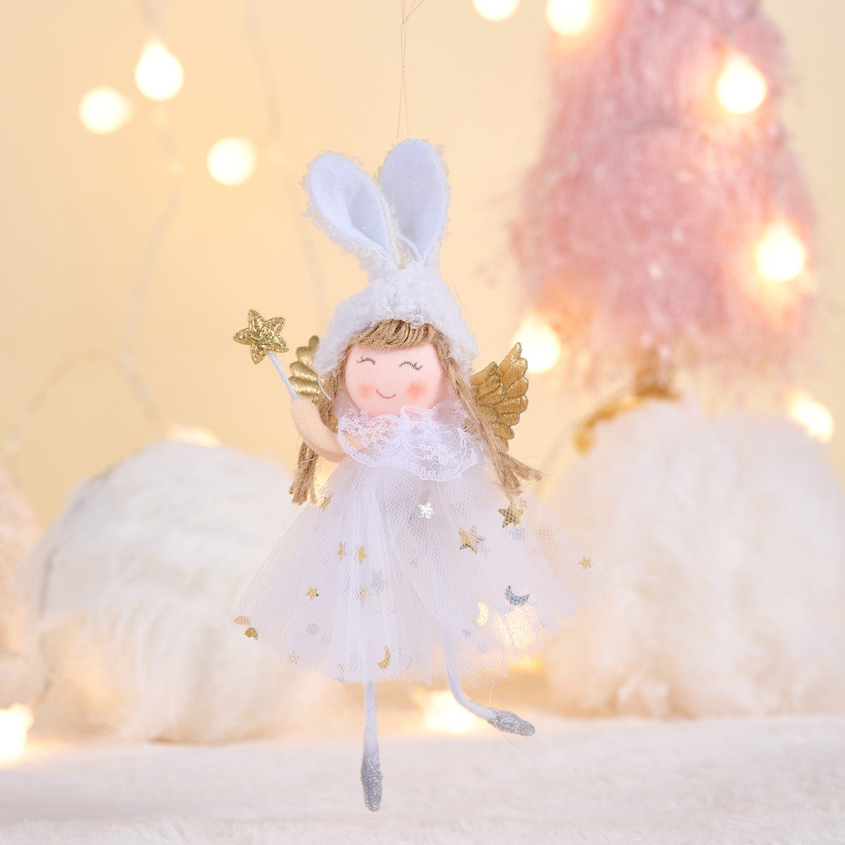 Rabbit Angel Ornaments for Whimsical Christmas Trees