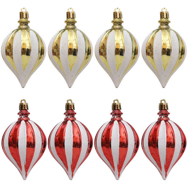 Christmas Tree Ornaments for a Festive Red-Gold Tree