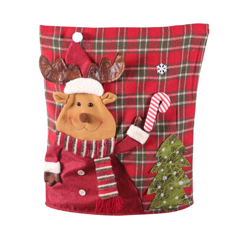 Christmas Chair Backrest Cover for Festive Holiday Seating