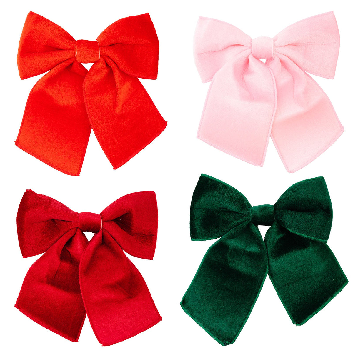 Christmas Velvet Bow Ornaments for Festive Trees