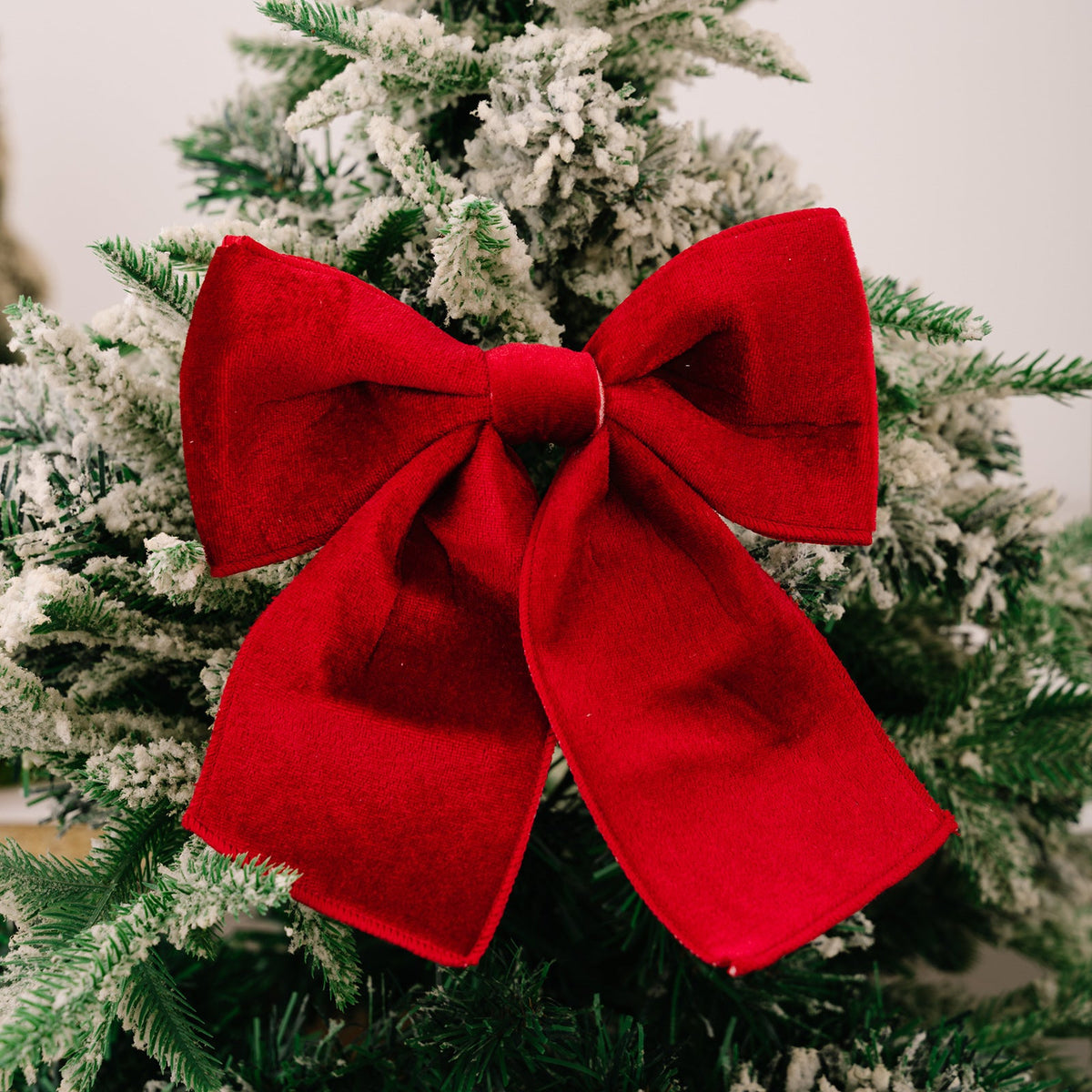 Christmas Velvet Bow Ornaments for Festive Trees