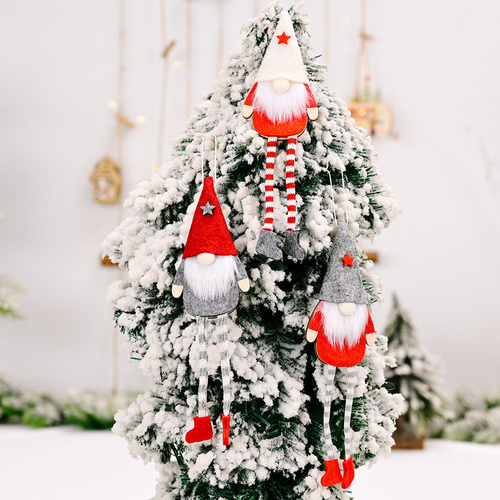 Christmas Gnome Hanging Doll for Whimsical Holiday Charm