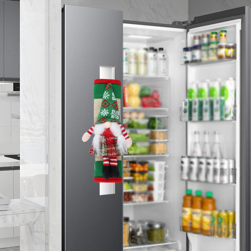 Christmas Refrigerator Handle Covers for Festive Kitchens
