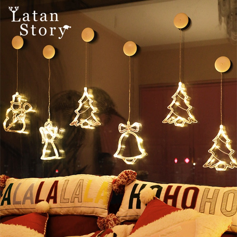 Christmas Window Ornament Lights for Cozy Holiday Glow