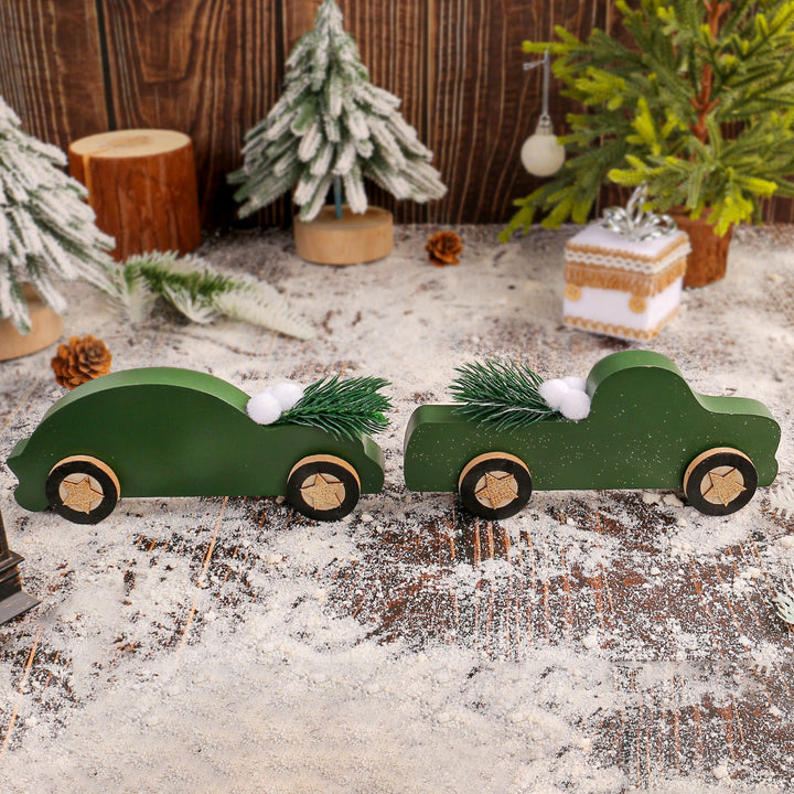 Christmas Car Ornaments for Rustic Holiday Decorating