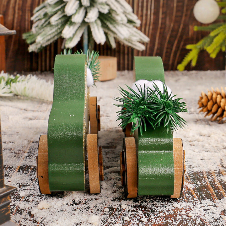 Christmas Car Ornaments for Rustic Holiday Decorating