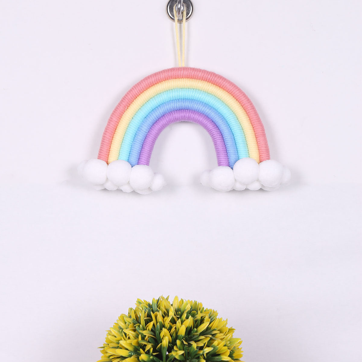 Hand-Woven Rainbow Wall Decor for Cozy Nursery Rooms