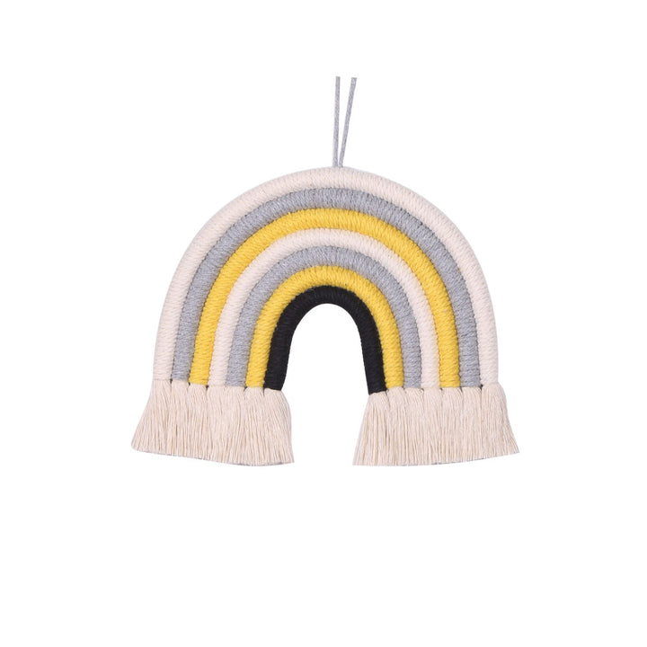 Hand-Woven Rainbow Wall Decor for Cozy Nursery Rooms
