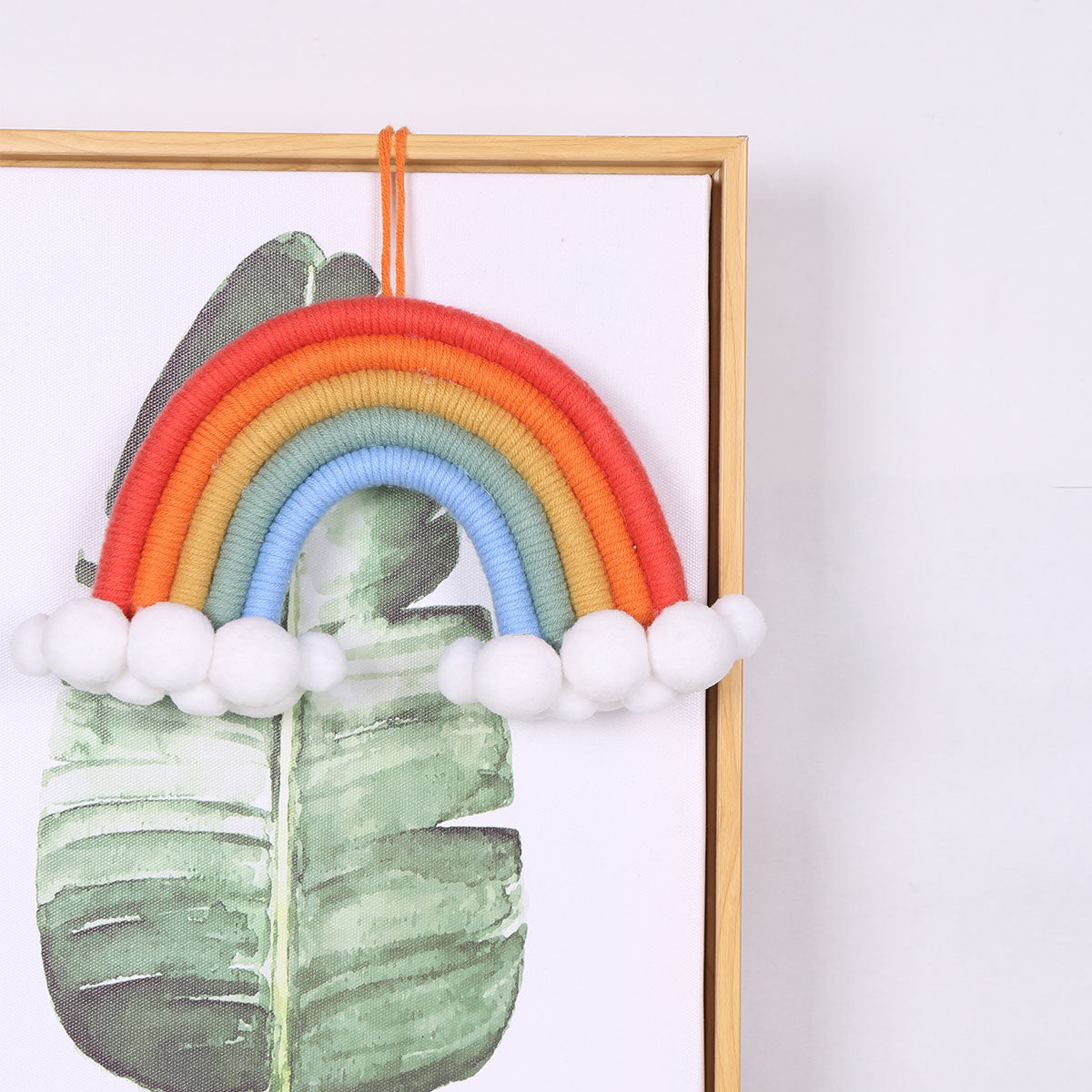Hand-Woven Rainbow Wall Decor for Cozy Nursery Rooms