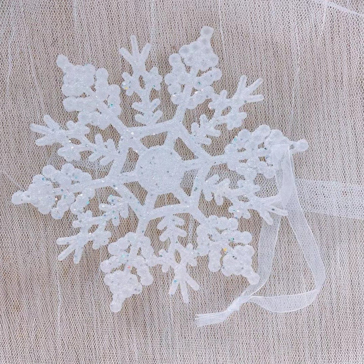 Christmas Tree Ornaments for Elegant Snowy Sparkle