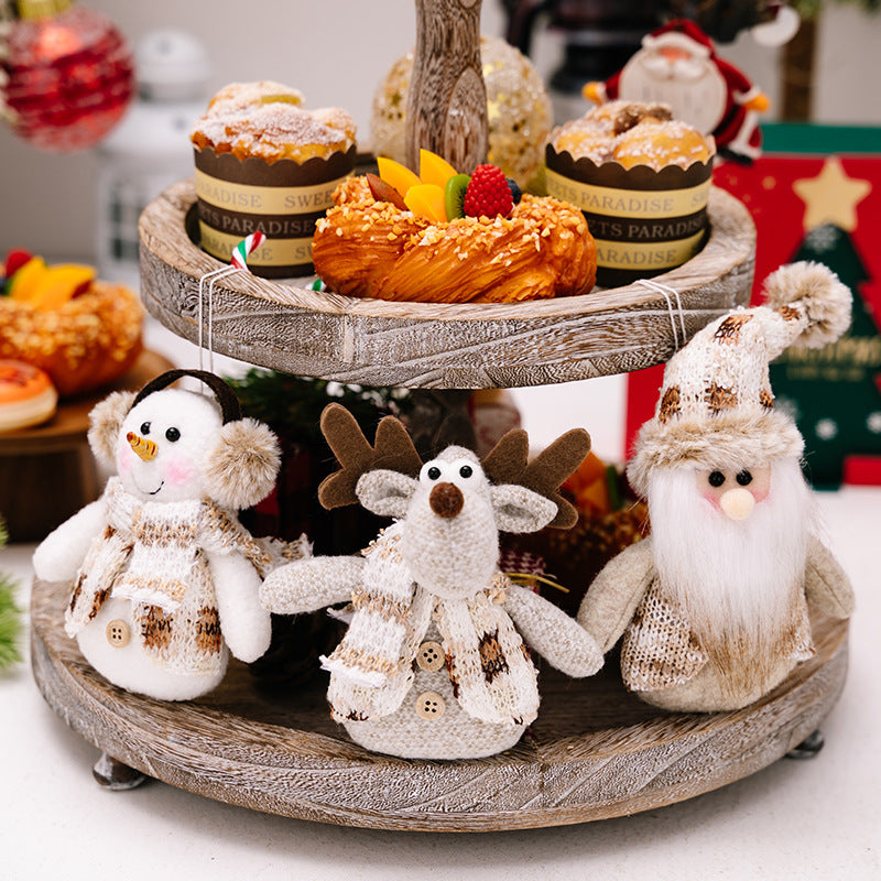 Christmas Tree Ornaments: Cozy 3-Piece Character Set