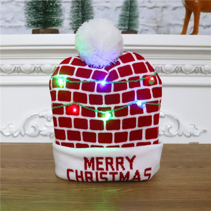 LED Christmas Hat – Colorful Knitted Holiday Accessory