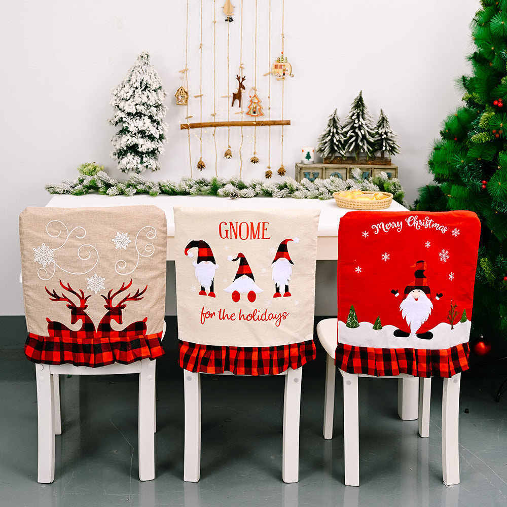 Christmas Chair Back Covers for Festive Holiday Dining