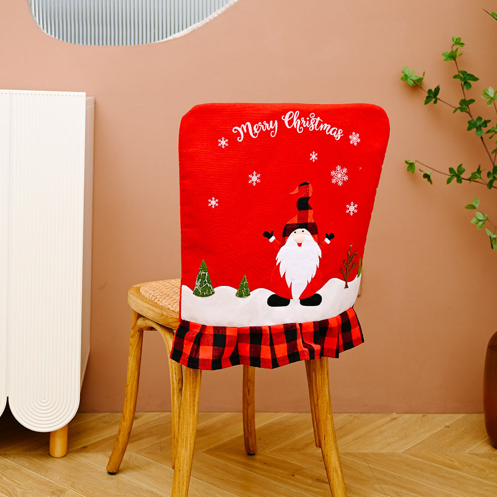 Christmas Chair Back Covers for Festive Holiday Dining