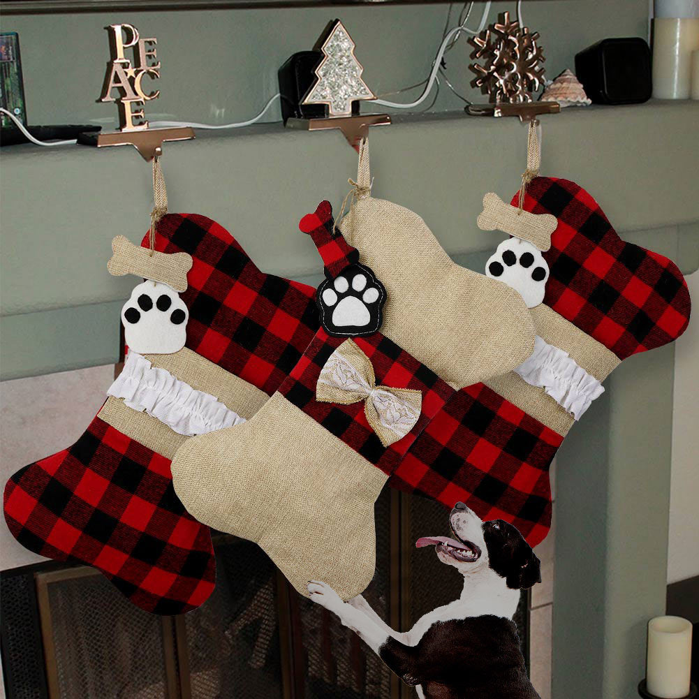 Pet Christmas Stocking Set for Cozy Holiday Displays