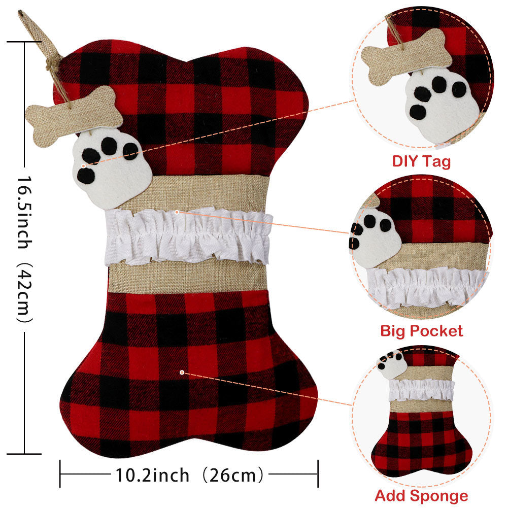Pet Christmas Stocking Set for Cozy Holiday Displays