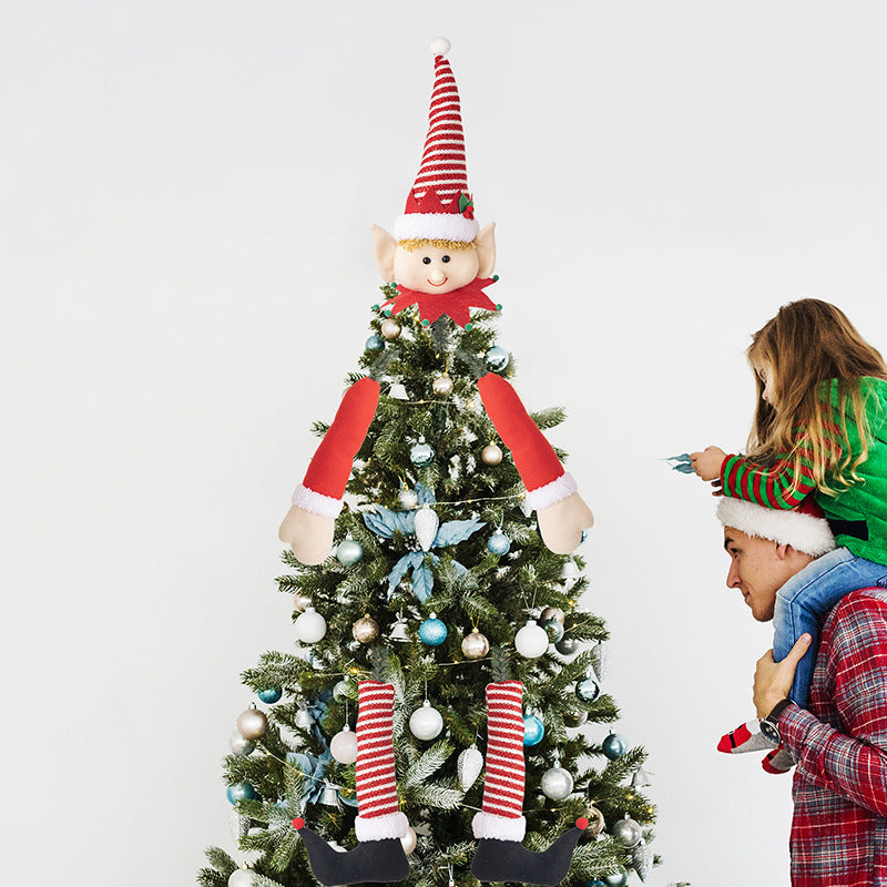 Plush Christmas Tree Doll With Dangling Arms & Legs