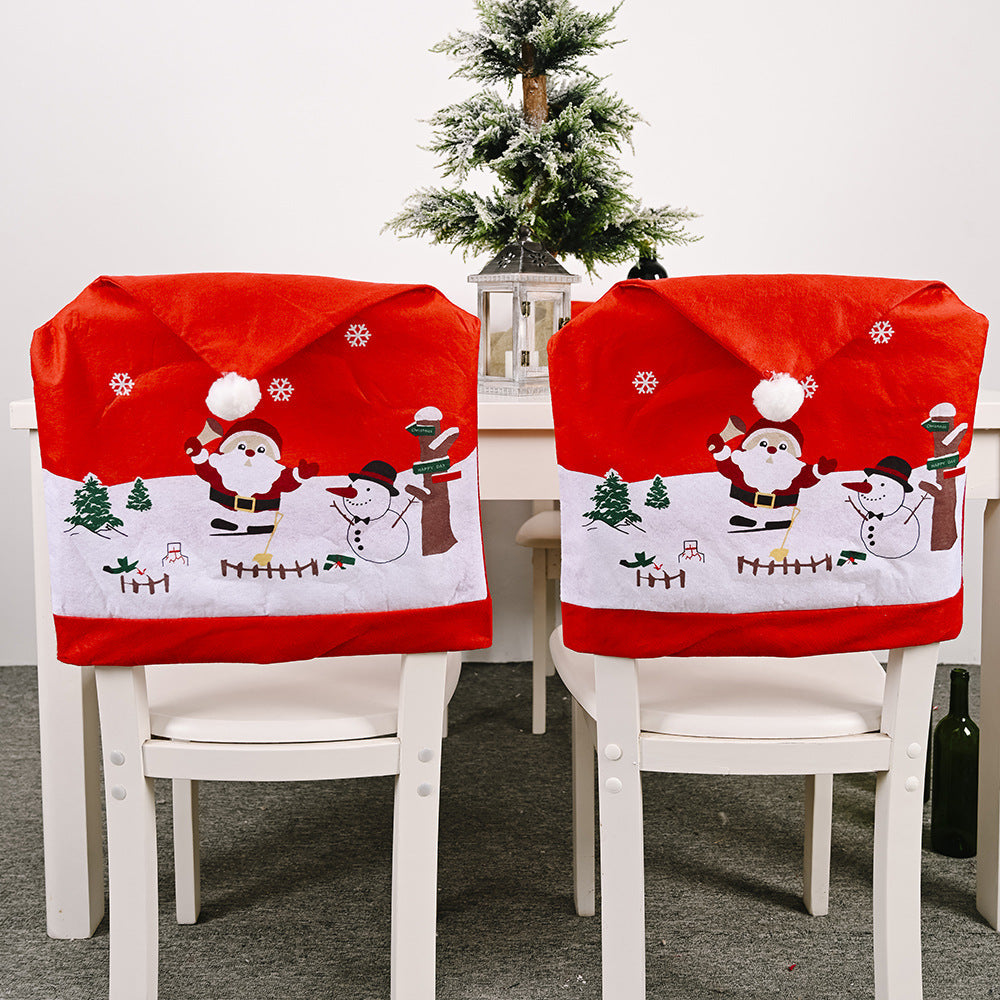 Christmas Chair Covers for a Festive Holiday Dining Room